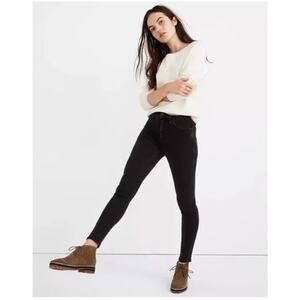 Madewell Black 10" High Rise Skinny Jeans Size 27